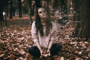 depressed woman