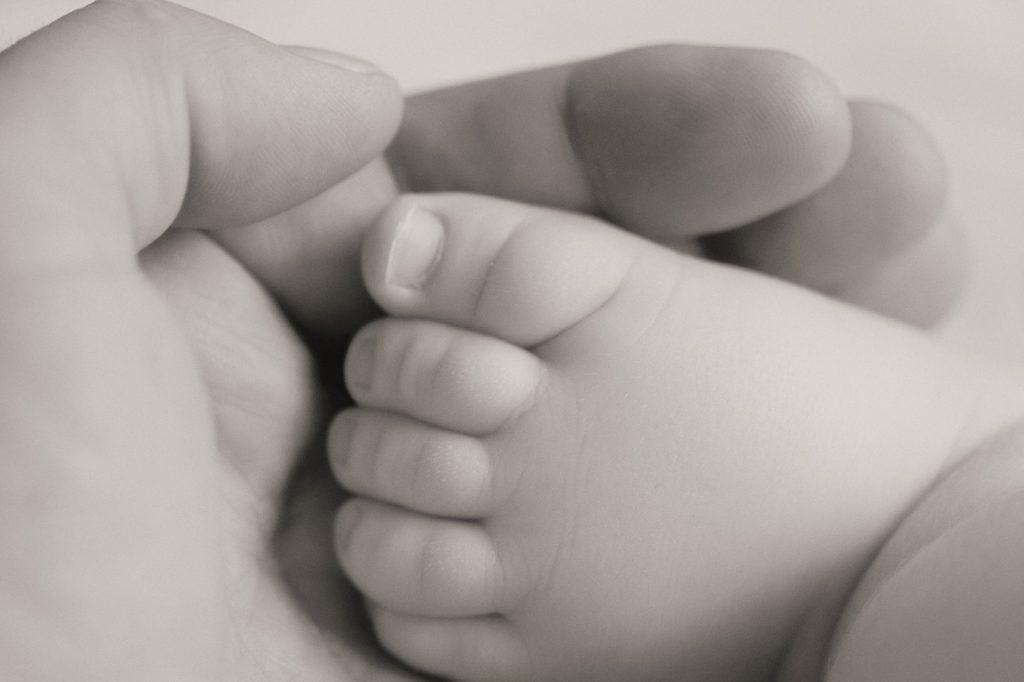 baby's leg
